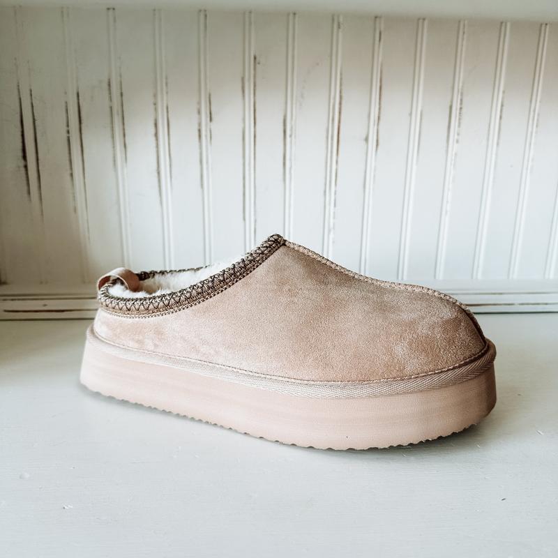 Charlie Platform Slipper - Nude