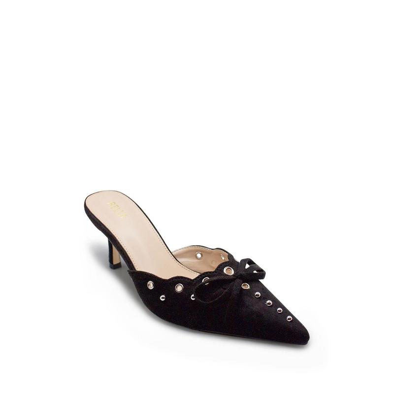 Yasmin Pointed Toe Studded Mule Heel