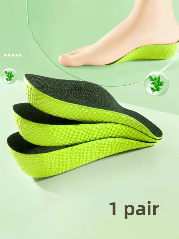 Unisex Simple Style Plain Color Height Increasing Insoles, 1 Pair Breathable Comfortable Arch Support  Insoles, Fashionable Shoes Accessories for Women & Men