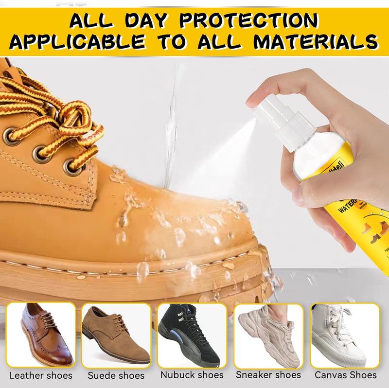 Shoe Protector Spray, 2 Pack Rain and Stain Waterproof Shoe Spray, Nano Suede Protector Spray, Shoe Protection for Sneakers, Converse, Leather and Uggs, Suitable for Men and Women's Shoes (8 FL OZ)