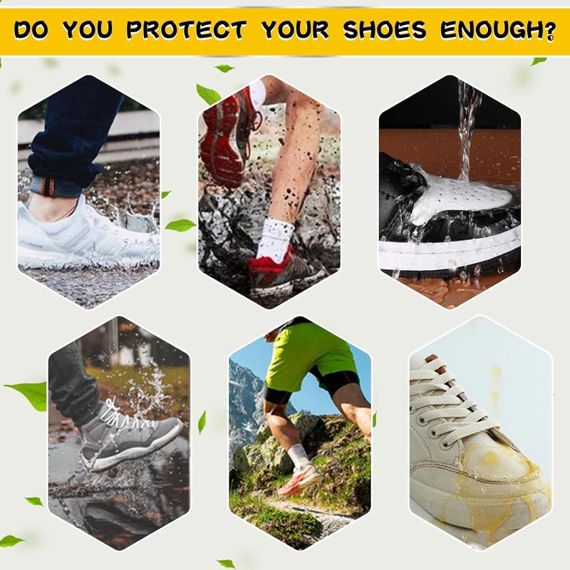 Shoe Protector Spray, 2 Pack Rain and Stain Waterproof Shoe Spray, Nano Suede Protector Spray, Shoe Protection for Sneakers, Converse, Leather and Uggs, Suitable for Men and Women's Shoes (8 FL OZ)