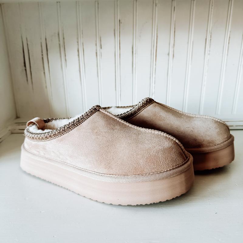 Charlie Platform Slipper - Nude