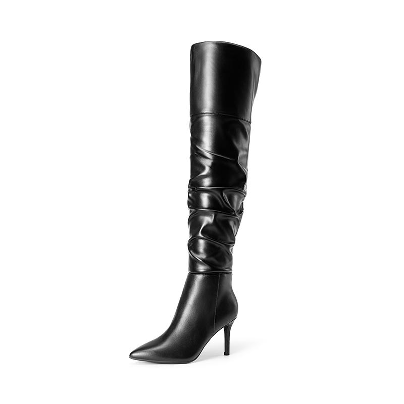 Dream Pairs Women's Pointed Toe Stiletto Over-The-Knee Boots