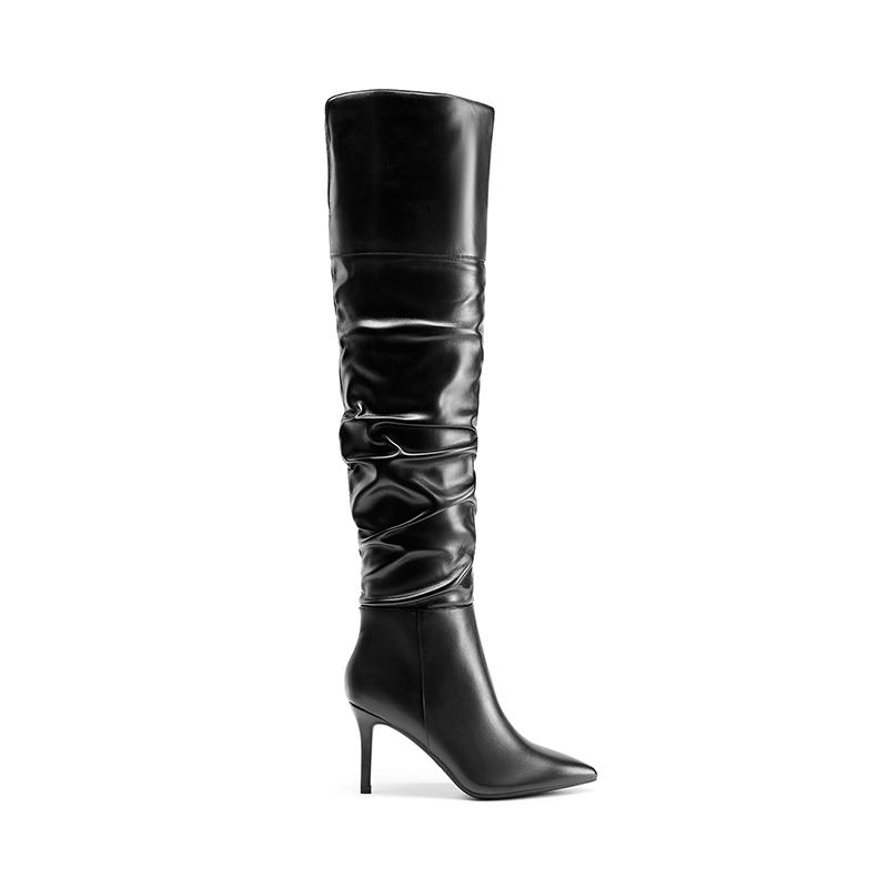 Dream Pairs Women's Pointed Toe Stiletto Over-The-Knee Boots