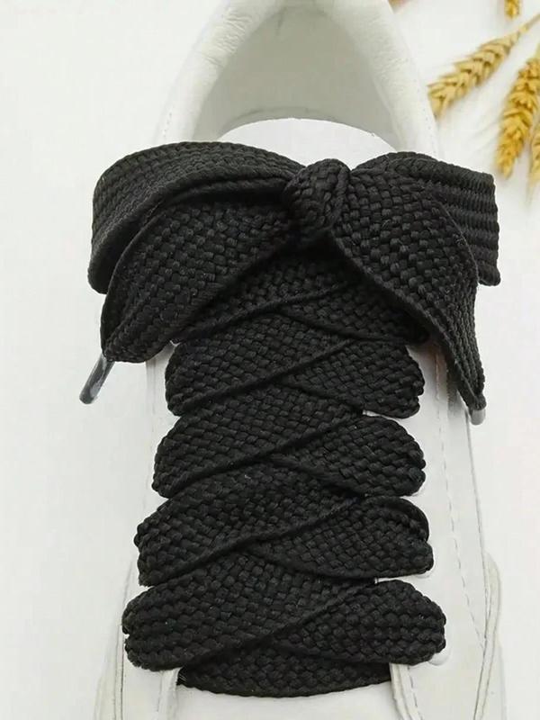 Solid Color Braided Shoelaces, Casual Simple Shoes Accessories for Women & Men, Shoes Accessories for Daily Use