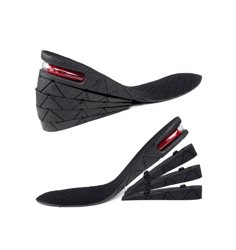 Height Increase Insoles 2-4 Layer 3cm-7.5cm Taller Shoes Insoles Heel Insert for Men and Women，Adjustable Height 1.2