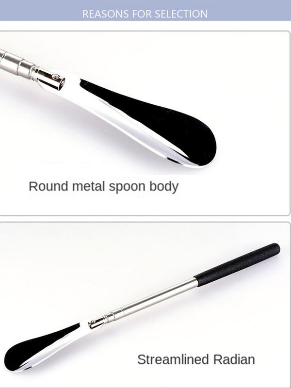 Stainless Steel Retractable Shoe Horn, Minimalist Adjustable Shoe Horn, Shoe Lifter, Shoes Accessories for Men & Women for Daily Life