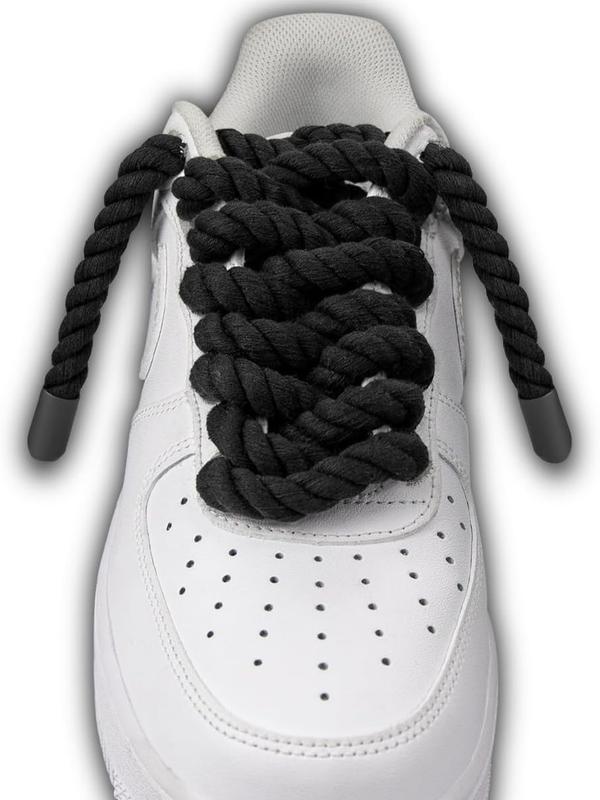 Endoto Thick Rope Laces Air Force 1, Chunky Twisted Shoelaces with DIY Custom Accessories for AF Sneaker Shoes - 2 5