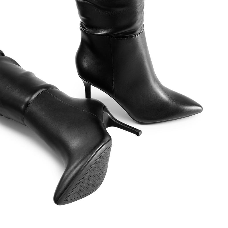 Dream Pairs Women's Pointed Toe Stiletto Over-The-Knee Boots