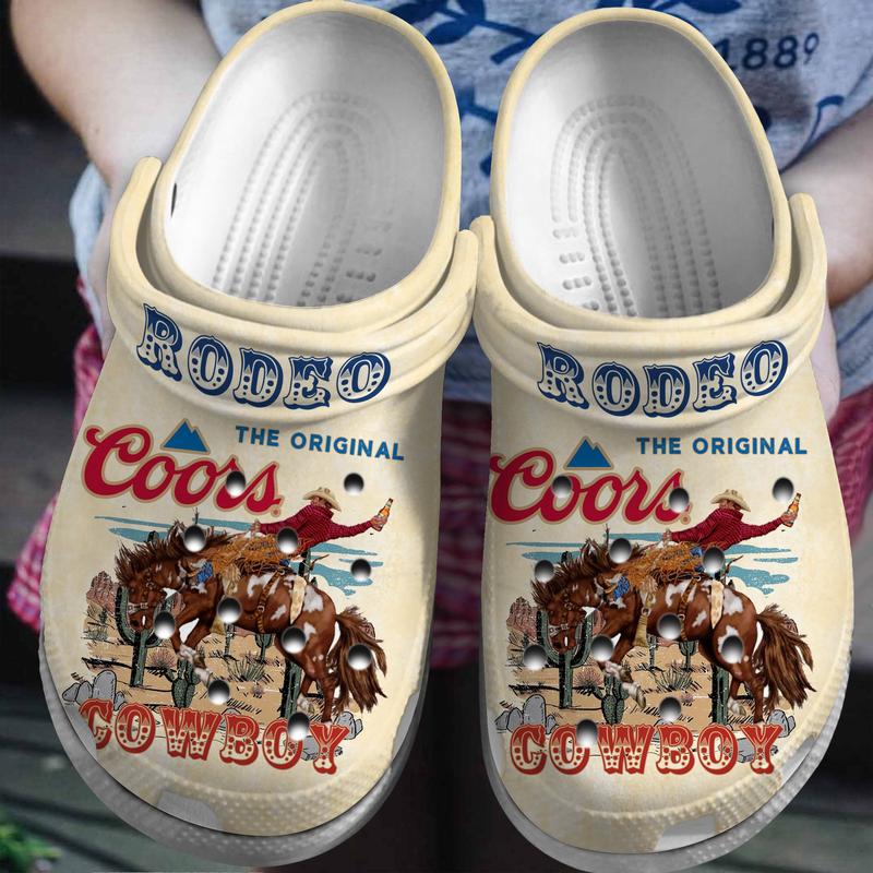 Coors CowBoy Beer Clogs Shoes Comfortable For Men Women and Kids , Trending Clogs, Perfect Christmas Gift for Beer Lovers