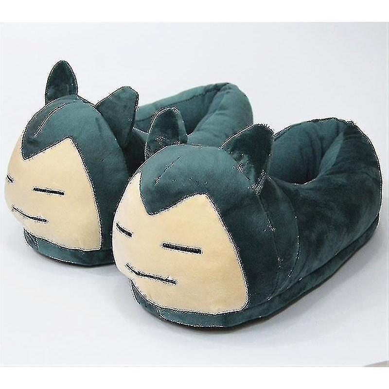 Snorlax Winter Slippers Funny Unisex Adults Indoor Stuffed Plush Shoes Eu35-42