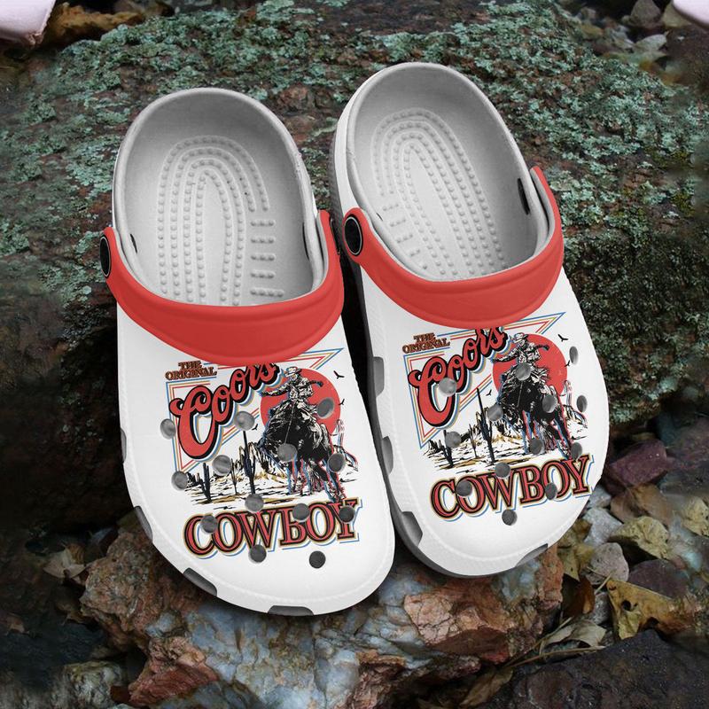 Coors CowBoy Beer Clogs Shoes Comfortable For Men Women and Kids , Trending Clogs, Perfect Christmas Gift for Beer Lovers