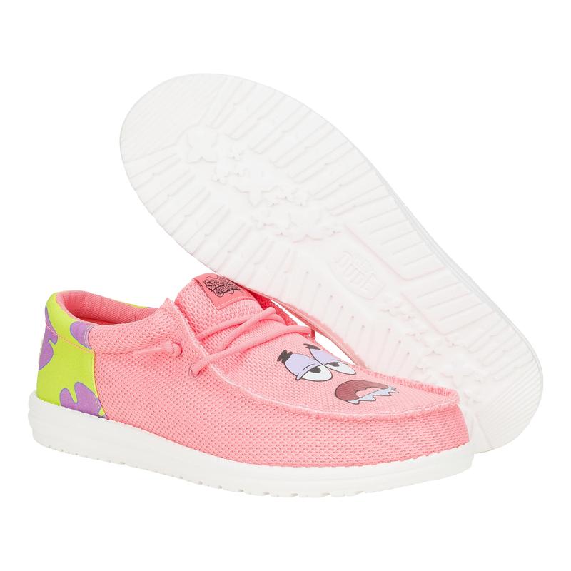 HEYDUDE X Patrick Star - Mens Comfortable Slip on Shoes