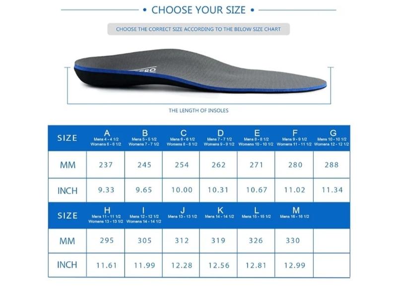 Fasciitis Feet Insoles Arch Supports Orthotics Inserts Relieve Flat Feet, High Arch