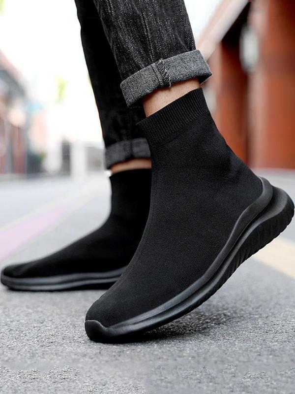 Summer Plain Low Top Slip on Sneakers, Casual Comfortable Sports Shoes for Daily Life, Breathable Non-slip Sneakers, Men's Sneakers for Fall Outfits & Fall Freshness