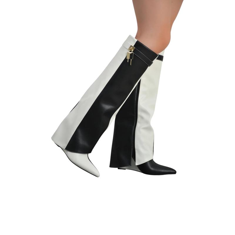 Shark Padlock Boots Valeri-5 Cape Robbin