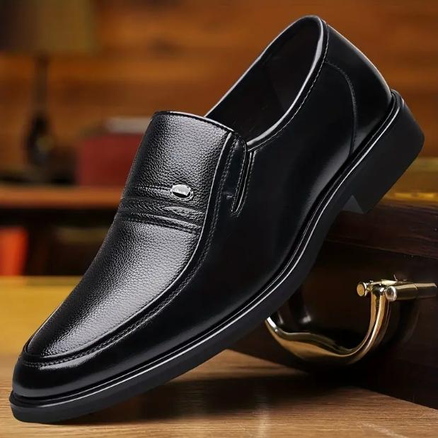 Men's Slip-On Formal Shoes, Wear-resistant Non-Slip Smart Casual Shoes For Business