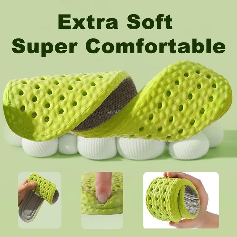 5D Memory Foam Shoe Insoles for Men & Women Footwear Comfort | Antibacterial, Deodorizing, Sweat-Absorbing | Perfect for Running & Sports!