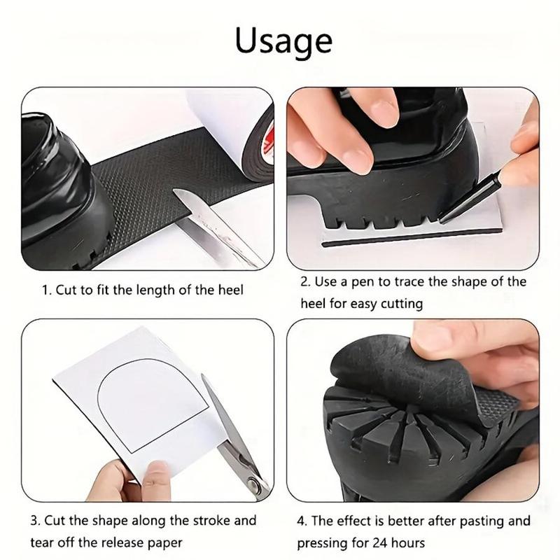 Anti-slip Shoe Sole Protector, 1 Count Self Adhesive Shoe Sole Protective Pad, Wear-resistant & Noise Reduction Shoe Pad, Running Supplies