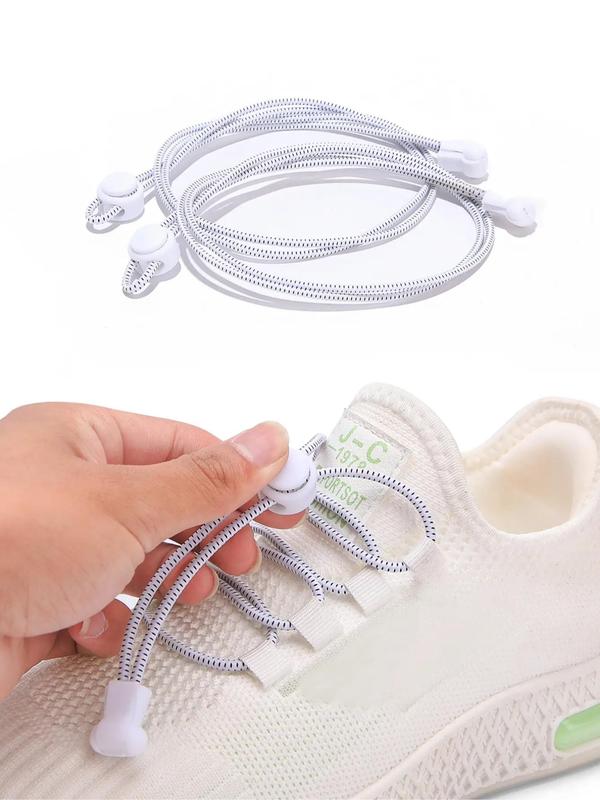 Simple Plain Elastic Lace-free Shoelaces, Casual High Elastic Quick Laces for Women & Men, Casual Versatile Shoelace for Sneakers and Boots, All-match Shoes Accessories for Daily Use