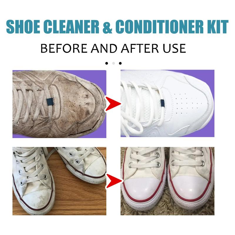 100ml Anti Yellow Lasting Whitening Shoes Cleaning Spray Shoe Cleaner and Conditioner Kit