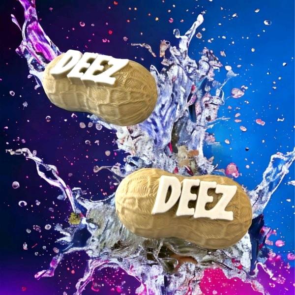 DEEZ NUTS funny clog charms 2 pack, Made in America,  universal fit for most size clog style shoes, unique patented design bold DEEZ lettering on a hard lightweight plastic peanut, simple push into clog style shoes. Footwear