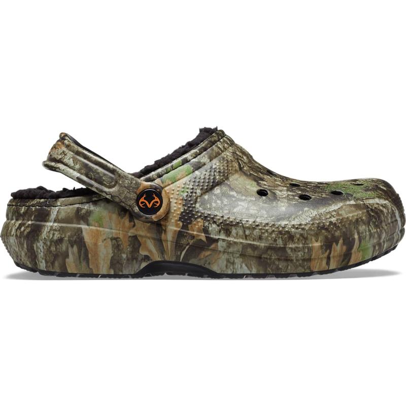 Crocs Unisex Realtree APX Classic Lined Clogs, Lightweight Comfortable Fuzzy Slippers