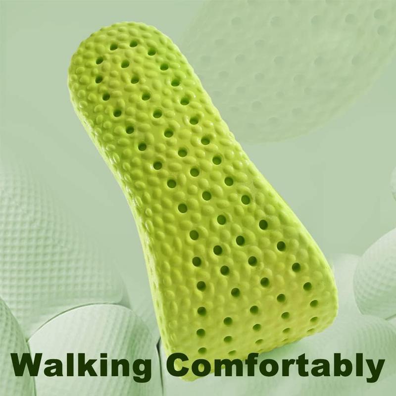 5D Memory Foam Shoe Insoles for Men & Women Footwear Comfort | Antibacterial, Deodorizing, Sweat-Absorbing | Perfect for Running & Sports!