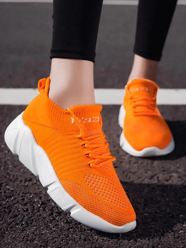 Fall Lace Up Sneakers for Treadmill Wear As Gifts, Summer Casual Comfort Breathable Running Walking Training Sports Shoes, Athletic Footwear, Women's Back To School Workout Sneakers