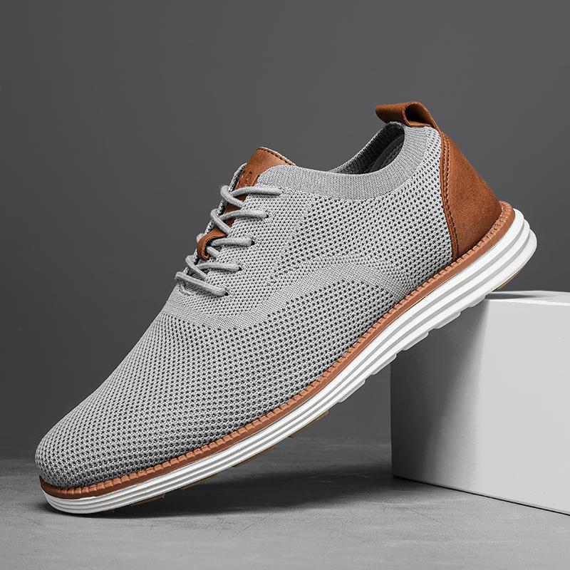 Men's Mesh Dress Sneakers Oxfords Business Casual Walking Shoes Tennis Comfortable