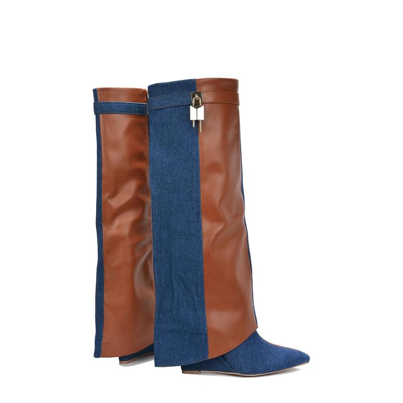 Shark Padlock Boots Valeri-5 Cape Robbin