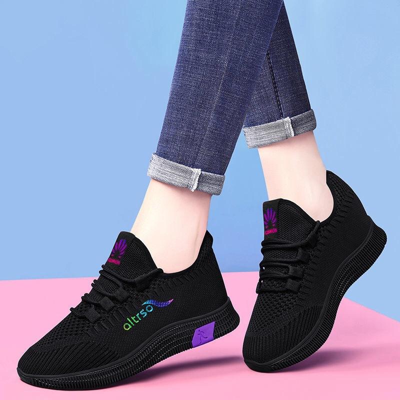 Pure Black Kitchen Shoes for Work Non-Slip Soft Bottom Old Beijing Cloth Shoes 2024 Spring New Women's Casual Pumps