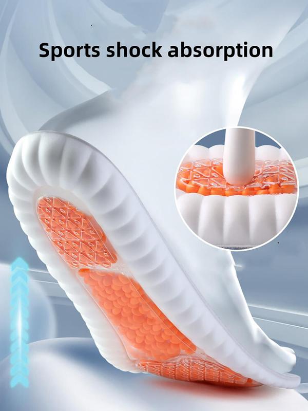 Sporty Unisex's Shock Absorption Air Cushion Insoles, Breathable Comfortable Sports Insoles, Anti-slip Shoe Insoles for Men & Women