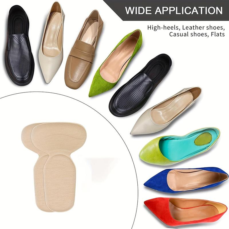 Silicone Heel Cushion Inserts, Transparent Heel Protector Pads for Women, Comfortable Insole for Too Big Shoes