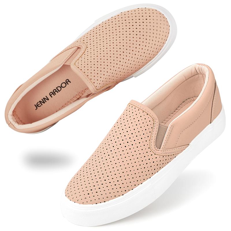 JENN ARDOR Women's Slip On Fashion Sneakers  Flats Shoes Comfortable Casual Shoes shoes for women