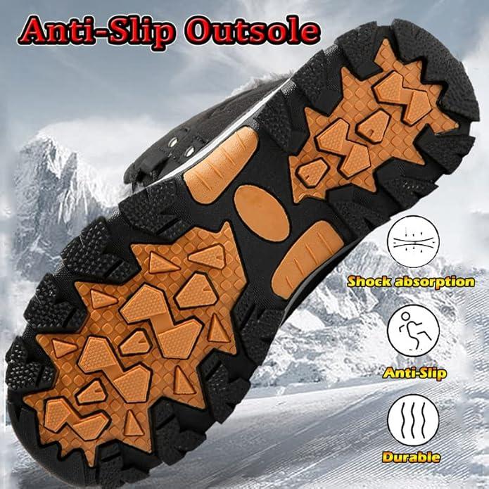 Womens Snow Boots Women's Winter Boots Women Fur Lined Snow Boots For womens Anti-Slip Womens Winter Boots Waterproof Backpacking Boots Outdoor Walking Shoes For Ladies Anti Slip Ankle Boots Non-slip