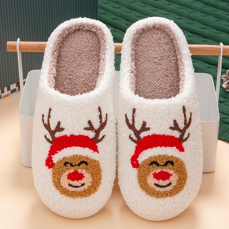 Christmas Home Slippers Indoor Soft Bottom Mute Warm Does not apply