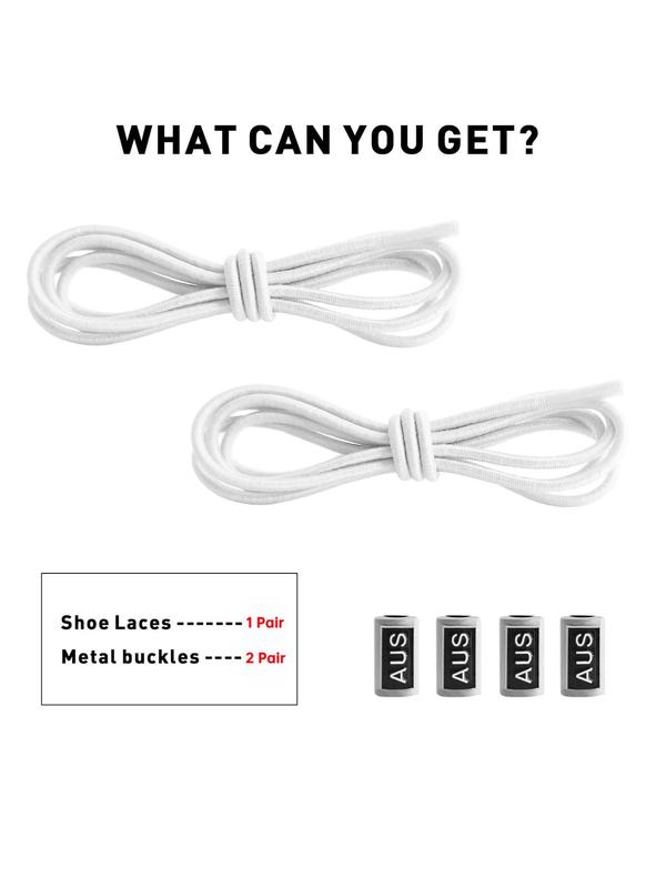 No Tie Shoelaces, Semicircular Design Stretch Shoelaces, High Elasticity Shoes Laces for Sneakers, Shoes Accessories for Women & Men