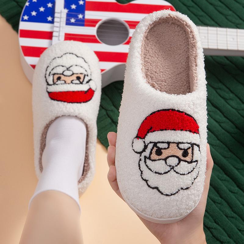 Christmas Home Slippers Indoor Soft Bottom Mute Warm Does not apply