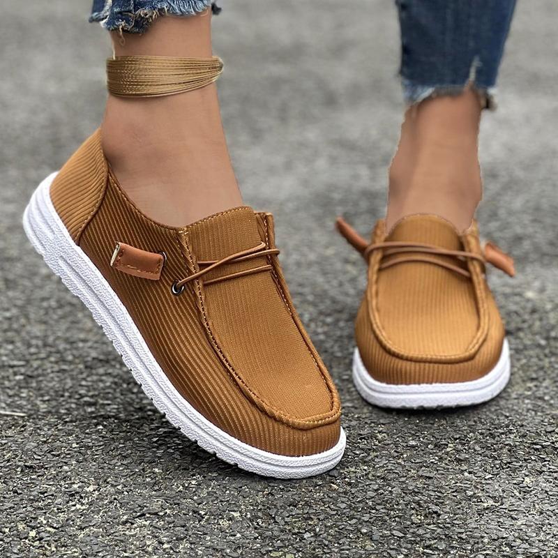 Womens Slip On Casual Shoes for Women | Lightweight Canvas Sneakers | Memory Foam Loafers Shoes Footwear Walking Shoes