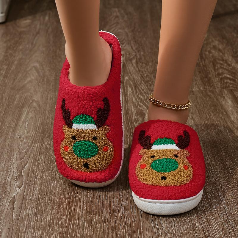 Christmas Home Slippers Indoor Soft Bottom Mute Warm Does not apply