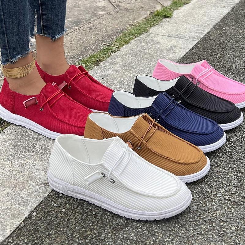 Womens Slip On Casual Shoes for Women | Lightweight Canvas Sneakers | Memory Foam Loafers Shoes Footwear Walking Shoes