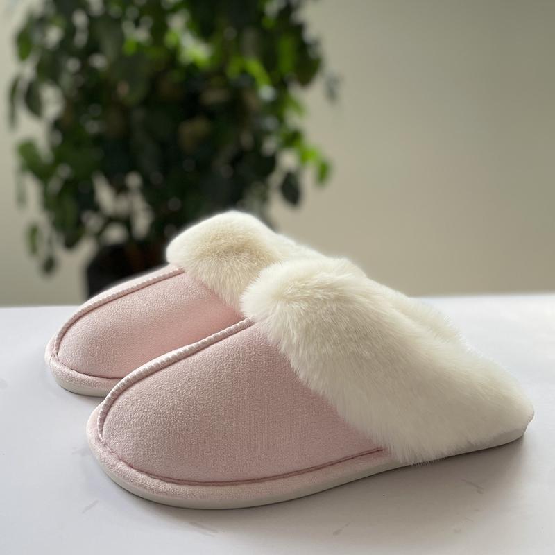 Women's Slippers Fluffy Slippers Warm Soft House Slippers for Women Non-Slip Indoor