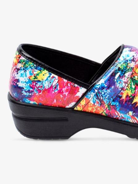 Savvy Women's Brandy Splatter Paint Nursing Clogs