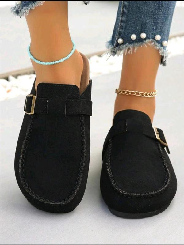 Women's Fashionable Belted Slip-on Slippers, Casual Comfortable Flat Sandals for Beach, Fashionable Shoes for Daily Wear