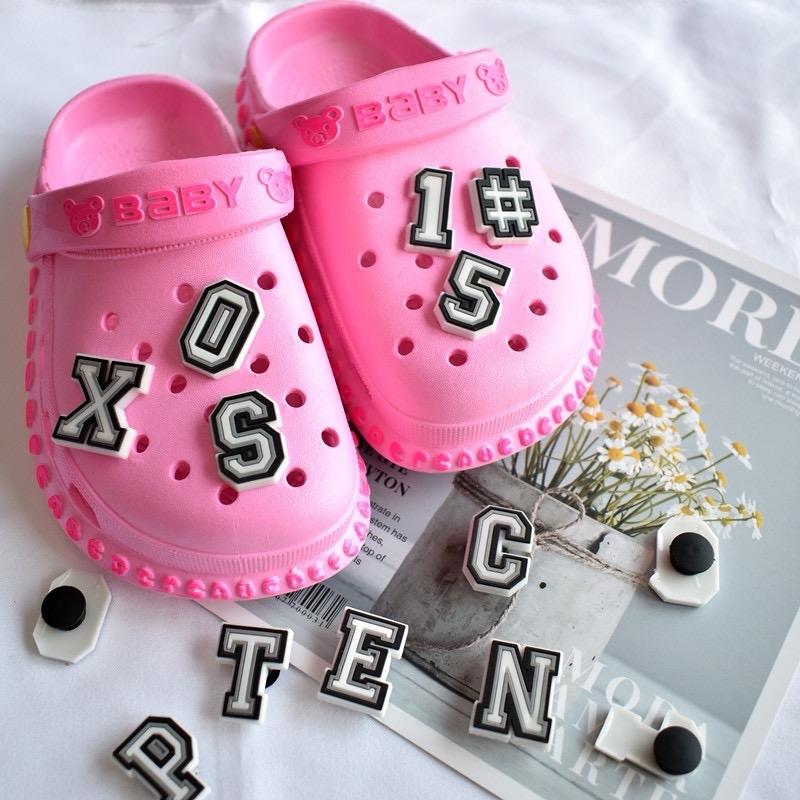 Shoe Decoration for Crocs - Letter and Number Shoe Charm, A - Z Shoe Charms, 1 - 10 Shoe Decoration - Fun Accessories for Jibbitz, Fits All Crocs Styles - Comfort, Footwear