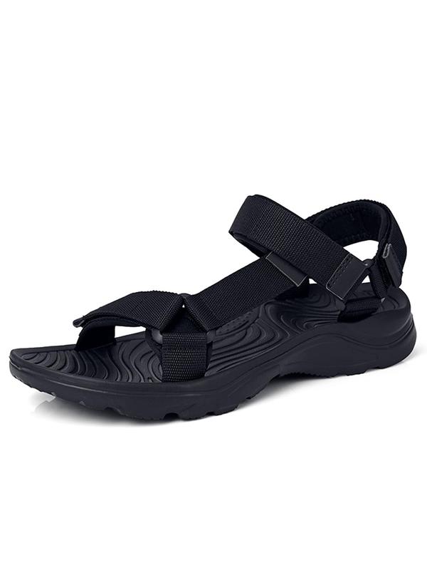 Men's Summer 2024 Minimalist Colorblock Sports Slippers, Multicolor Velcro Ankle Strap Sandals For Beach Outdoor Water, Breathable Comfy Men's Sandals