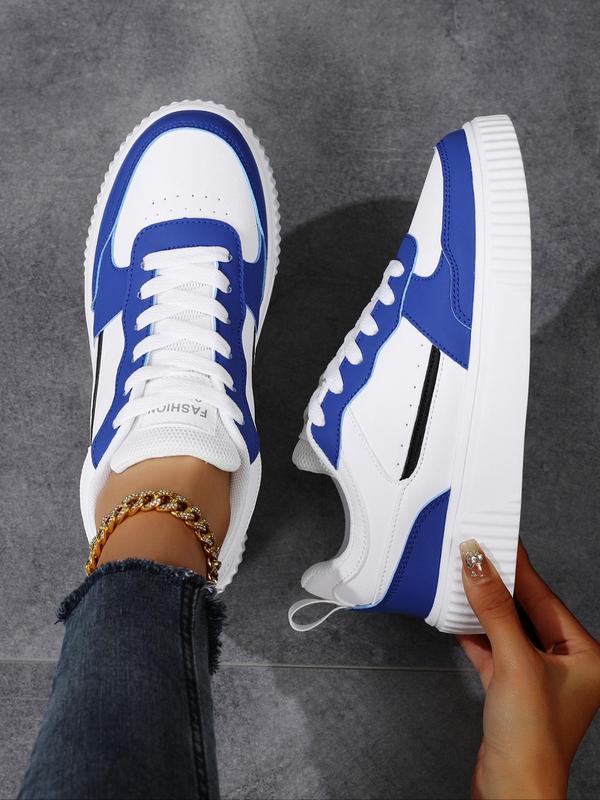 Women's Fashionable Letter Design Lace Up Sneakers, Casual Comfortable Breathable Sports Running Shoes, All-match Basic Shoes for Daily Wear