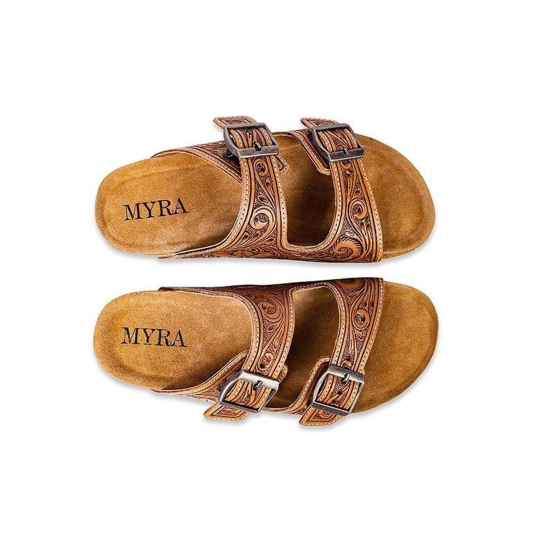 Darla Trail Hand-tooled Sandals