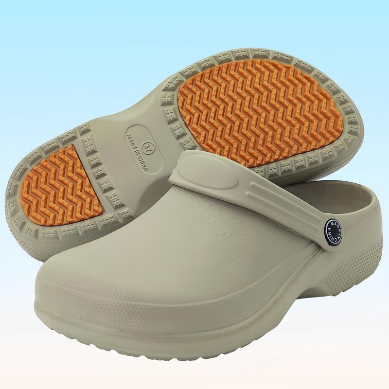 Professional Chef Clogs for Women, Minimalist EVA Work Shoes, Non-Slip Waterproof Medical Nursing Shoes, All-Season Slip-On Service Footwear with TPR Sole - Hand Washable, Quanzhou-Origin